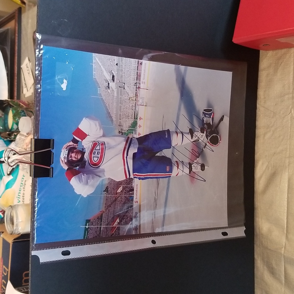 David Desharnais Autographed Colour Photo 8x10